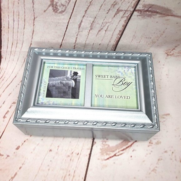 Sweet Baby Boy You Are Loved For This Child I Prayed Picture Music Jewelry Box - Picture 1 of 11